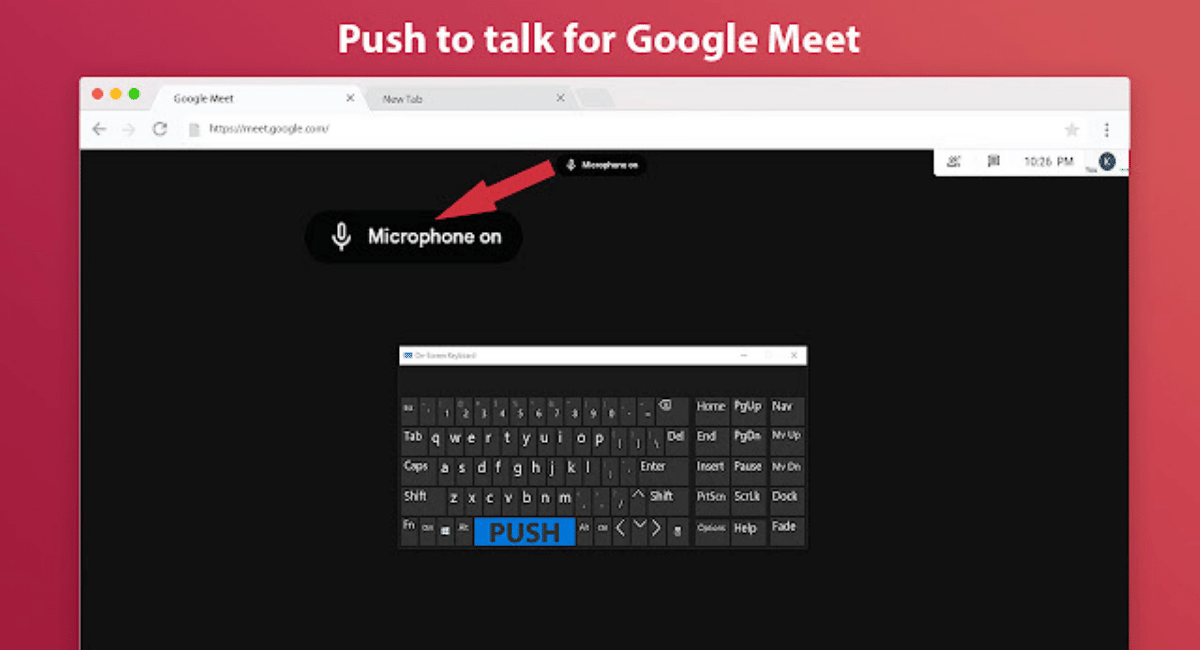 Push To Talk for Google Meet™