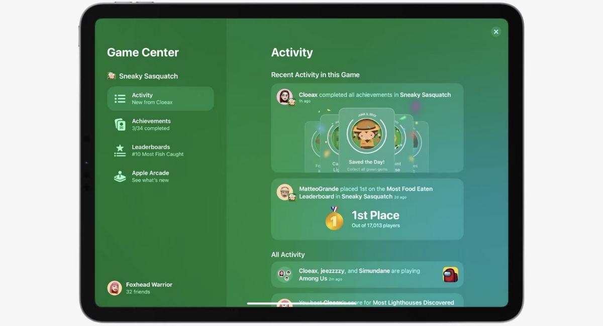 Game Center Features iOS 16