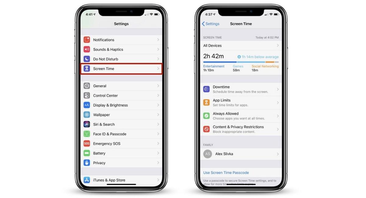 Set A Screen Time in iphone
