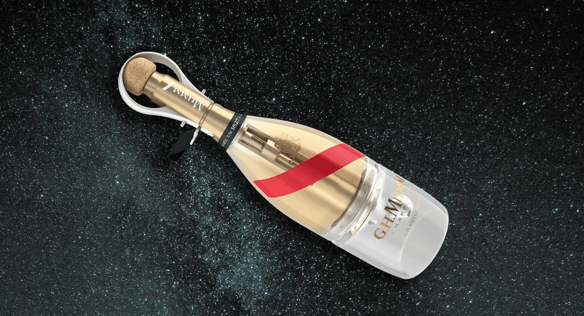 Can champagne be enjoyed in space? The Mumm Cordon Rouge Stellar makes history