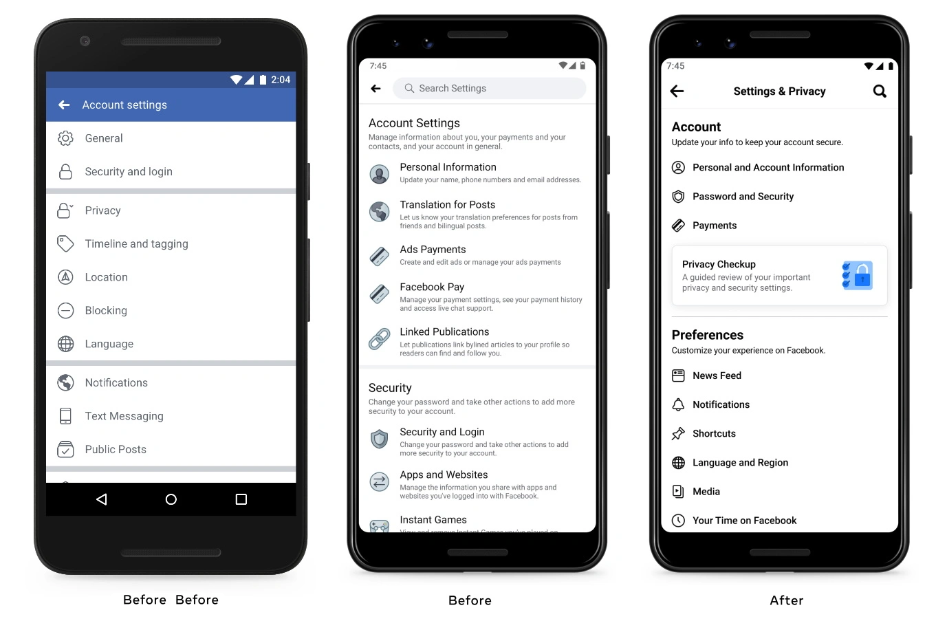 facebook visibility settings