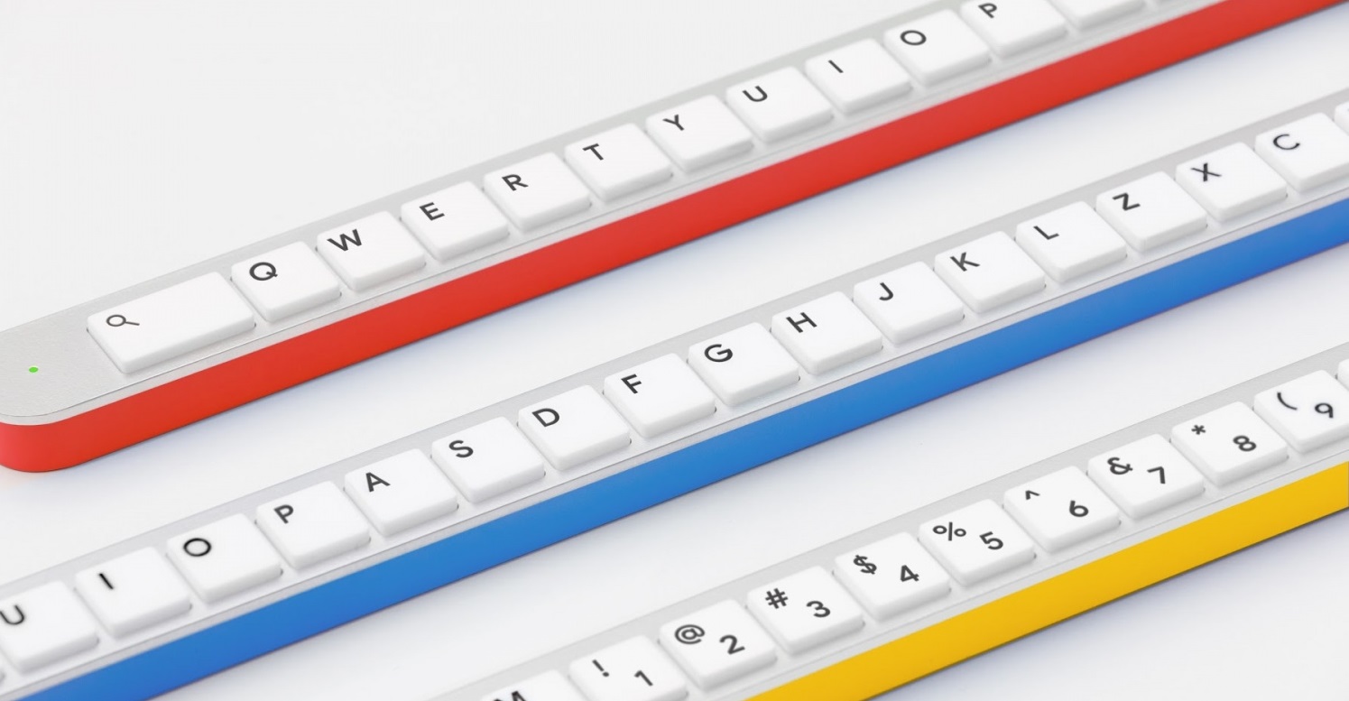 Gboard Stick, a 65-inch keyboard that doubles as a hiking pole and a bug catcher