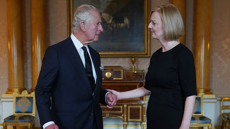 King Charles welcomes Liz Truss