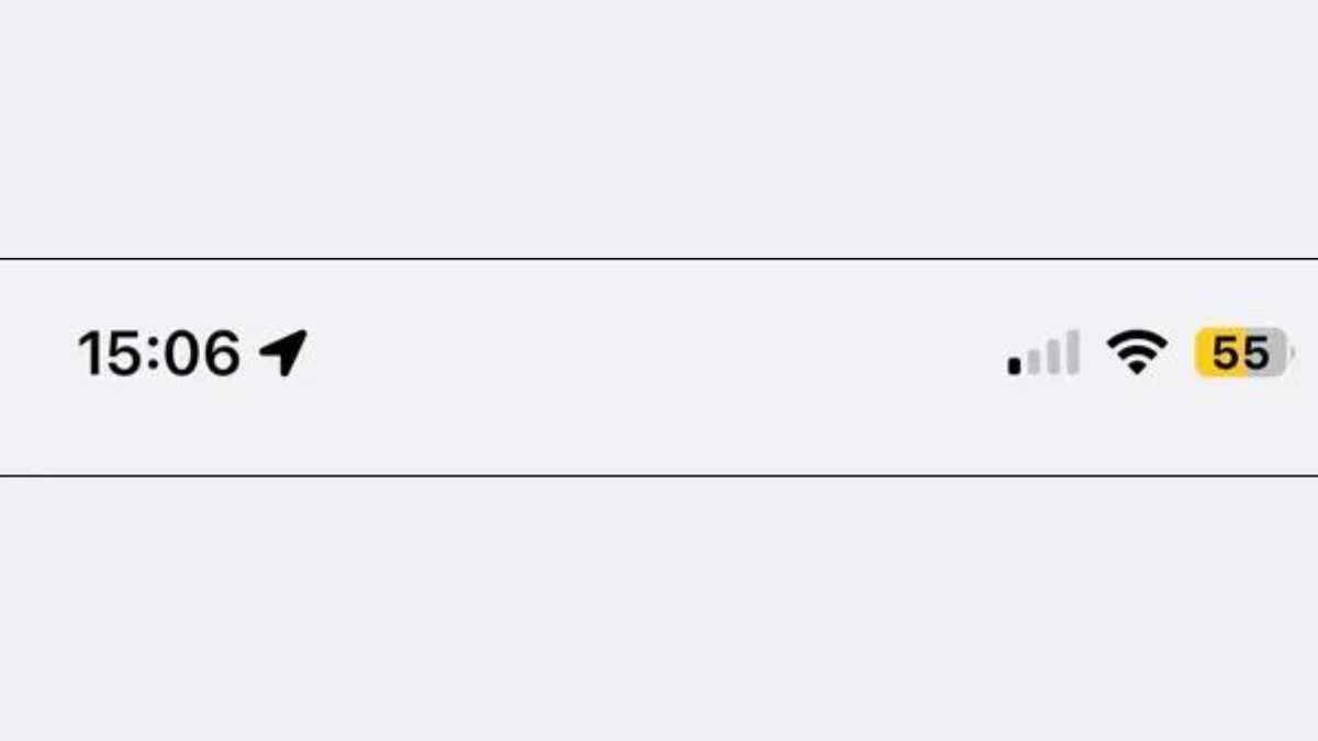 Yellow Indicate In An iPhone Battery